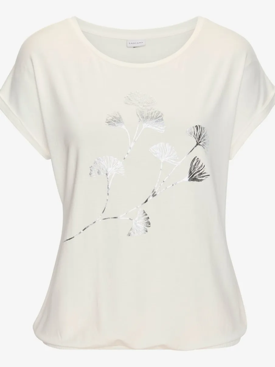 T-shirt à manches courtes avec imprimé floral décontracté