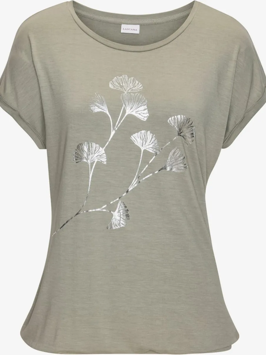 T-shirt à manches courtes avec imprimé floral décontracté
