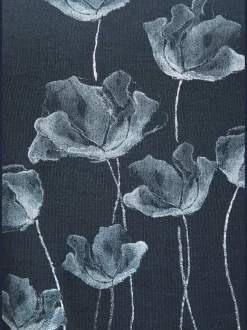 T-shirt à manches courtes avec imprimé floral et détails brillants
