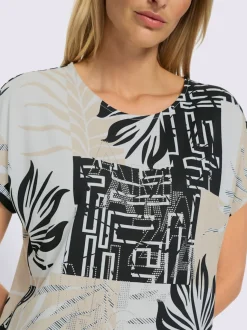 T-shirt à manches courtes avec motif graphique et encolure ronde