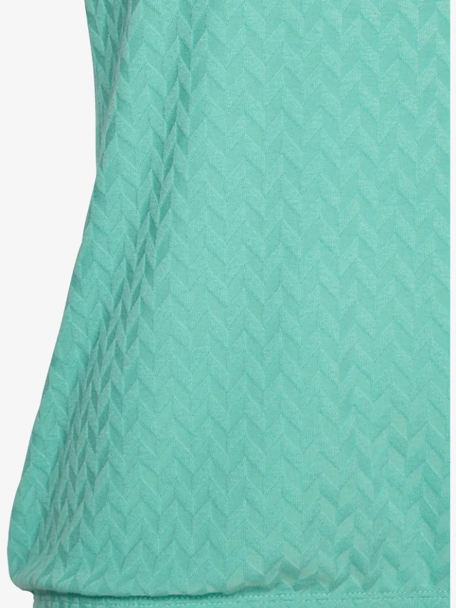 T-shirt à manches courtes avec motif jacquard et encolure ronde