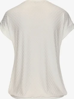T-shirt à manches courtes avec motif jacquard et encolure ronde