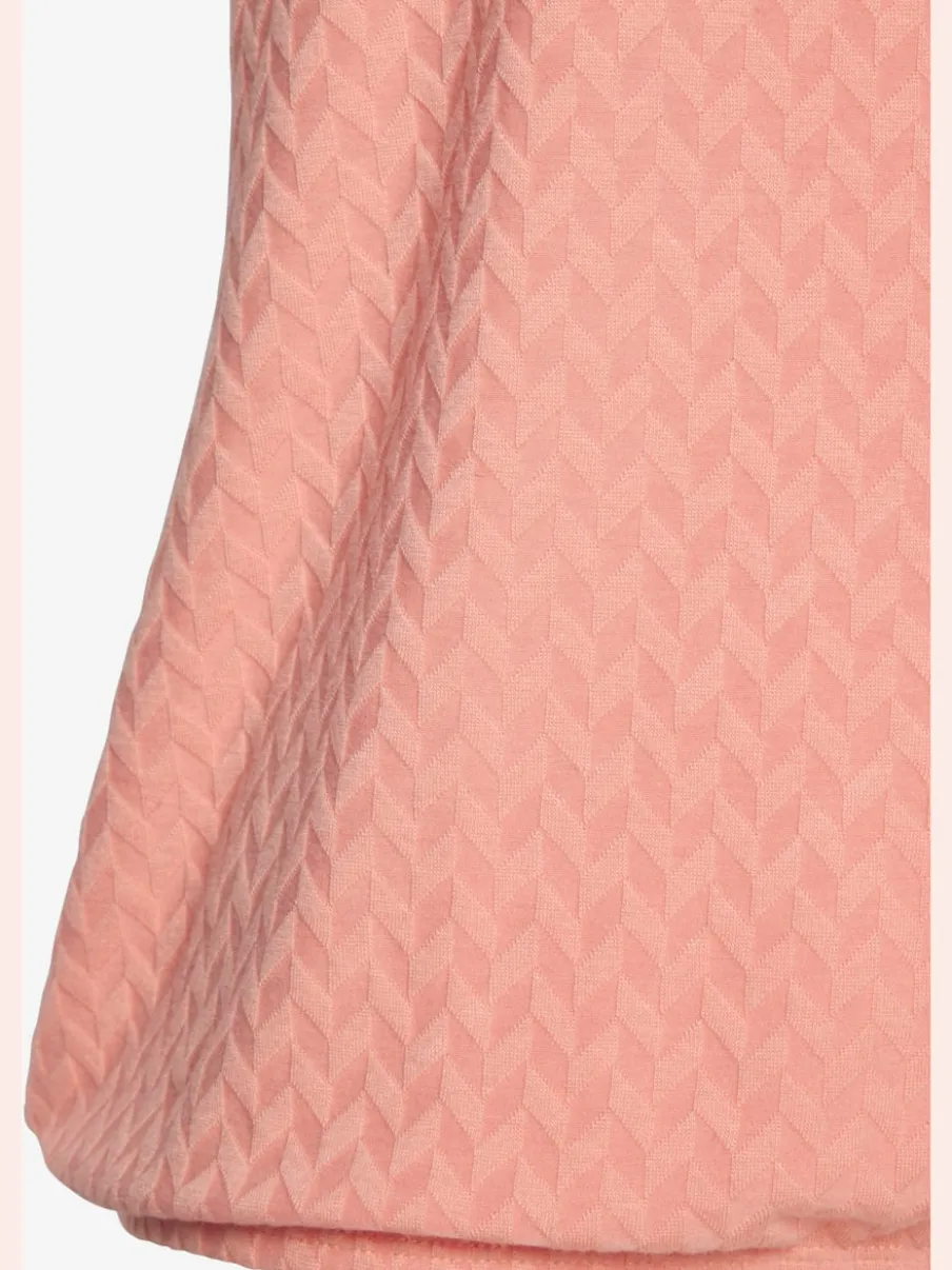 T-shirt à manches courtes avec motif jacquard et encolure ronde