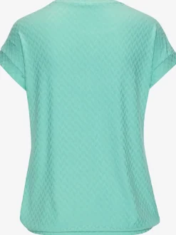 T-shirt à manches courtes avec motif jacquard et encolure ronde