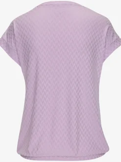 T-shirt à manches courtes avec motif jacquard en matière recyclée