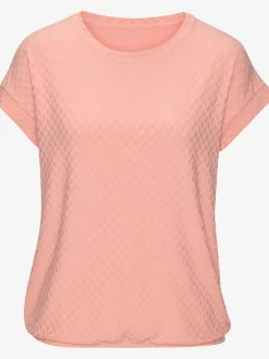 T-shirt à manches courtes avec motif jacquard en matière recyclée