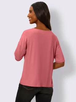 T-shirt à manches courtes avec nœud et encolure V