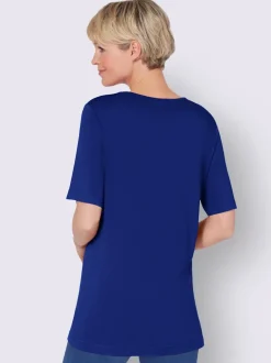 T-shirt à manches courtes avec plis creux et petites pierres