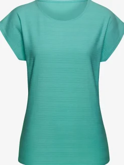 T-shirt à manches courtes avec structure rayée en coton doux