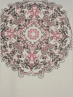 T-shirt à manches courtes encolure ronde imprimé mandala