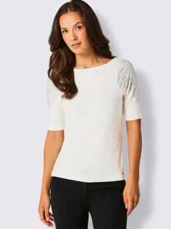 T-shirt à manches courtes en coton et lyocell doux