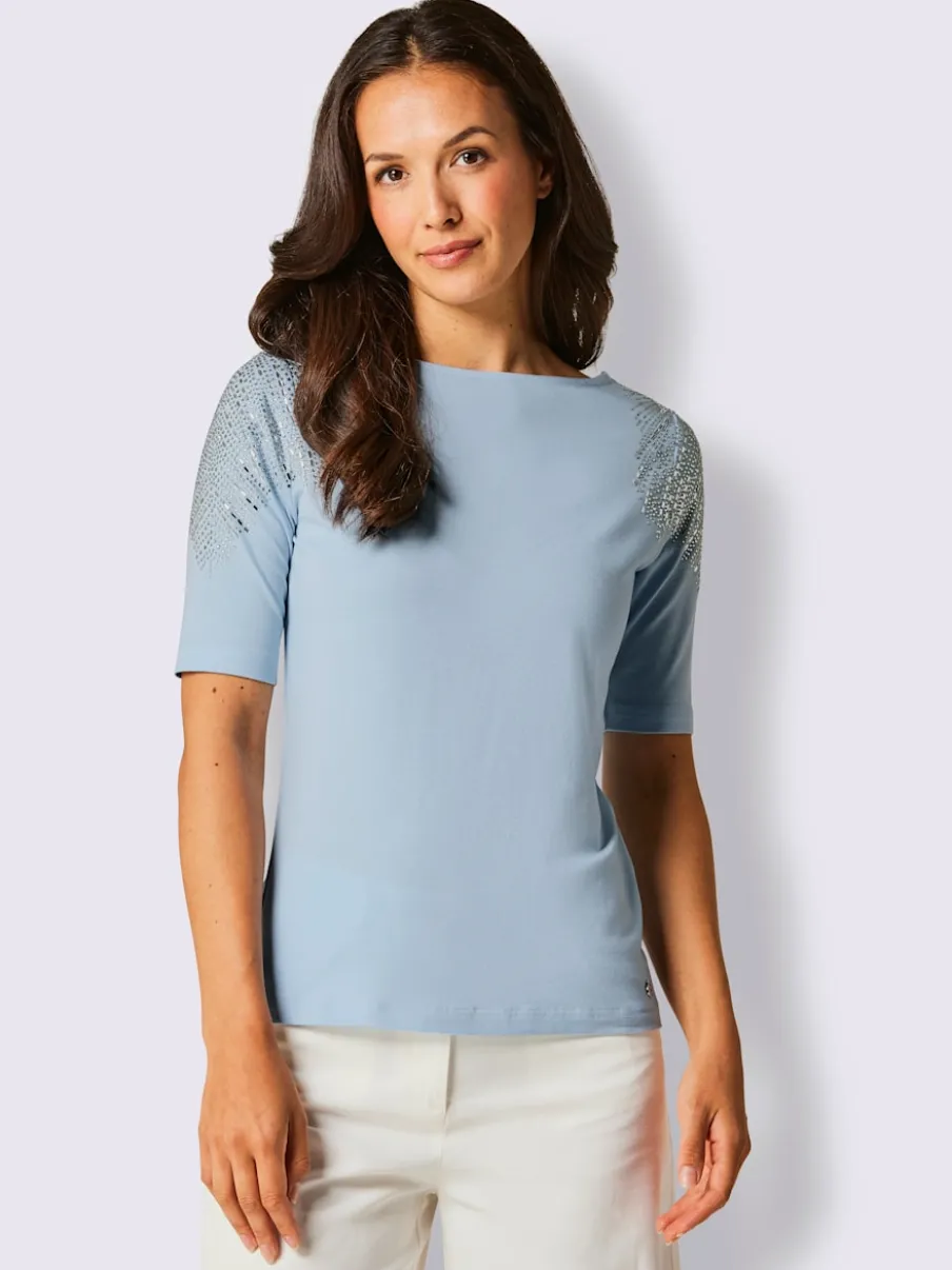 T-shirt à manches courtes en coton et lyocell doux