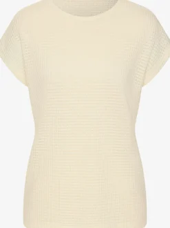 T-shirt à manches courtes en matière gaufrée légère