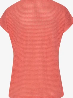 T-shirt à manches courtes en matière gaufrée légère
