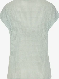 T-shirt à manches courtes en matière gaufrée légère