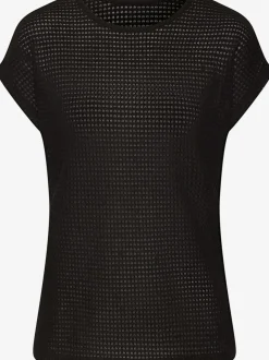T-shirt à manches courtes en matière gaufrée légère