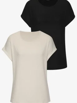 T-shirt à manches courtes en piqué ultra-douce avec coupe décontractée