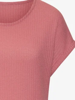 T-shirt à manches courtes en piqué ultra-douce avec coupe décontractée