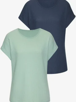 T-shirt à manches courtes en piqué ultra-douce avec coupe décontractée