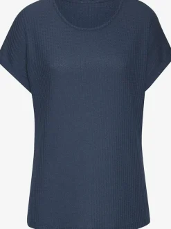 T-shirt à manches courtes en piqué ultra-doux avec revers fixe