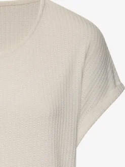 T-shirt à manches courtes en piqué ultra-doux avec revers fixe