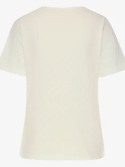 T-shirt à manches courtes en tricot fin ajouré