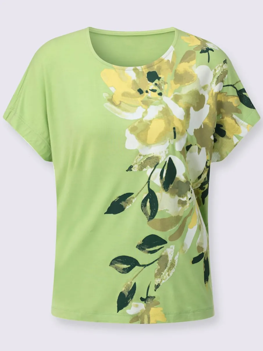 T-shirt manches courtes imprimé floral qualité viscose douce