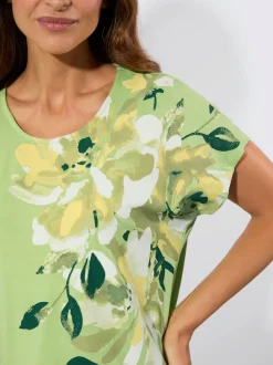 T-shirt manches courtes imprimé floral qualité viscose douce