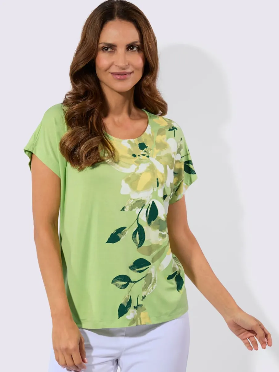 T-shirt manches courtes imprimé floral qualité viscose douce