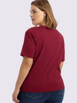 T-shirt à manches courtes lien à nouer à l'encolure
