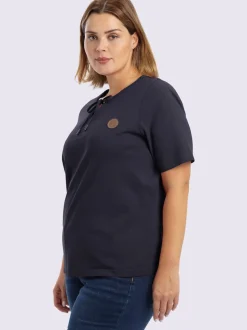 T-shirt à manches courtes lien à nouer à l'encolure