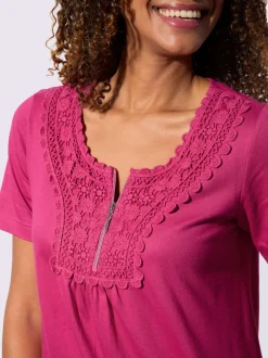 T-shirt à manches courtes superbe broderie