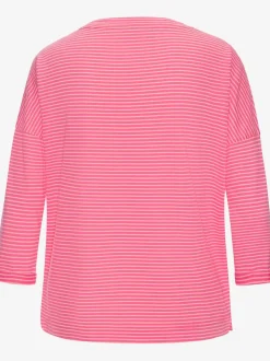 T-shirt à manches 3/4 en coton doux avec logo