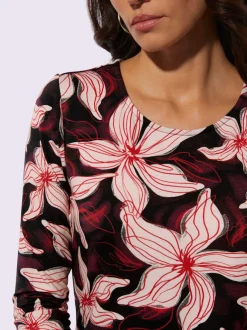 T-shirt à manches 3/4 en lyocell à motif floral