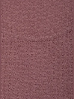 T-shirt manches longues avec effet piqué et coupe près du corps