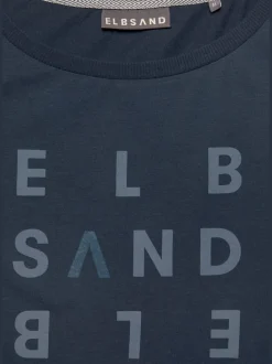 T-shirt à manches longues avec logo et bords-côtes