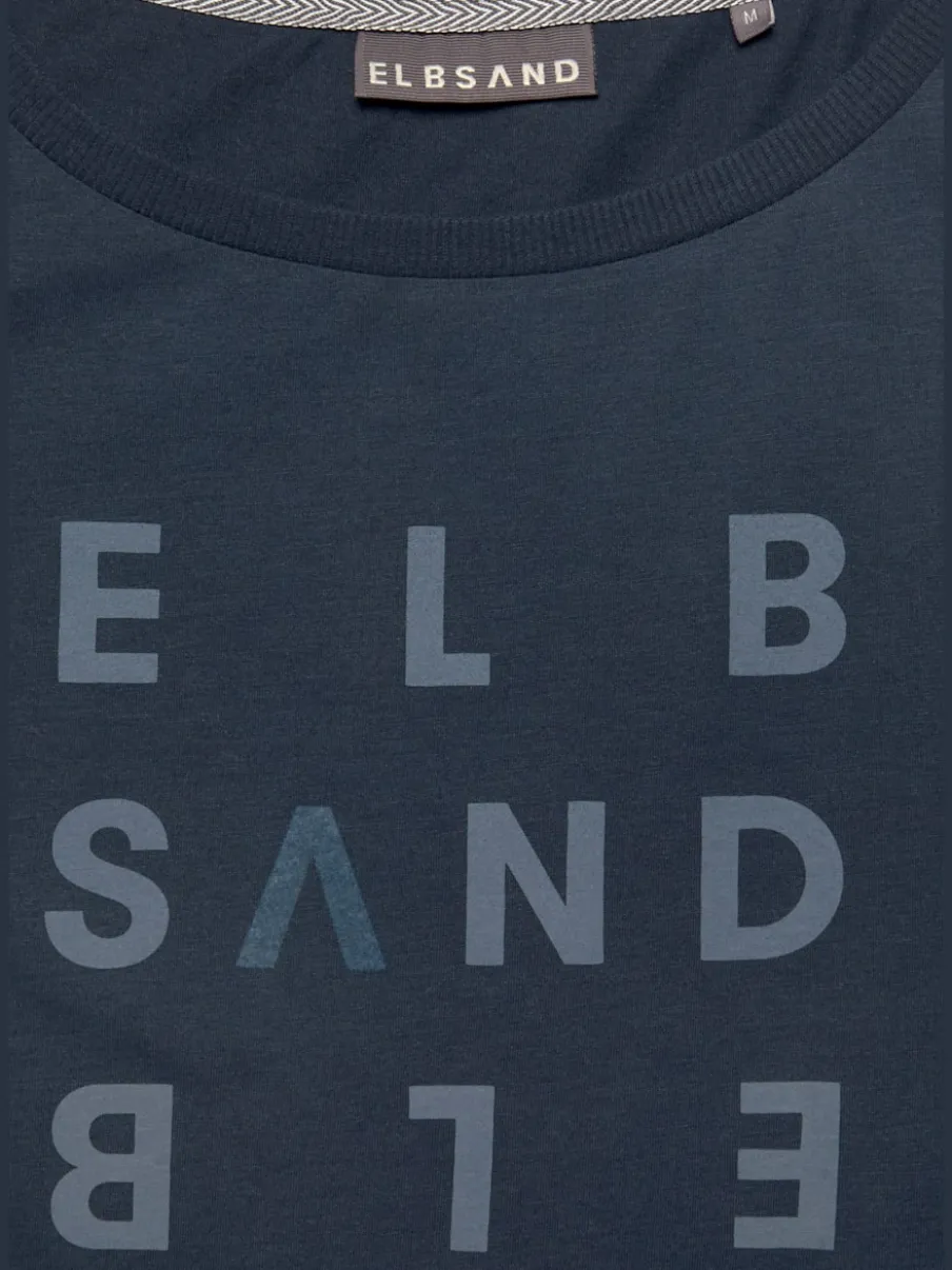 T-shirt à manches longues avec logo et bords-côtes
