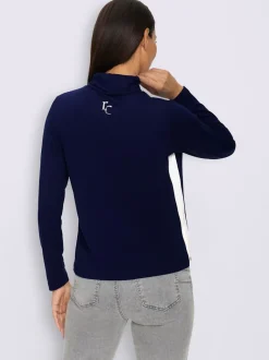 T-shirt à manches longues col roulé flatteur