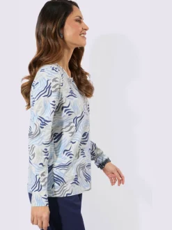 T-shirt à manches longues 50% coton et 50% modal