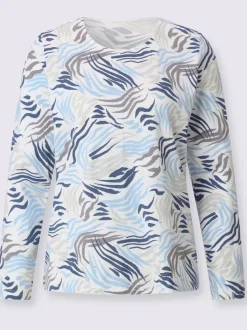 T-shirt à manches longues 50% coton et 50% modal