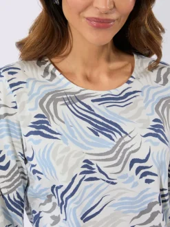 T-shirt à manches longues 50% coton et 50% modal