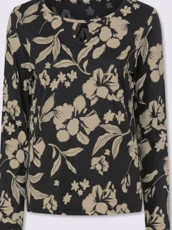 T-shirt à manches longues 50% coton et 50% modal