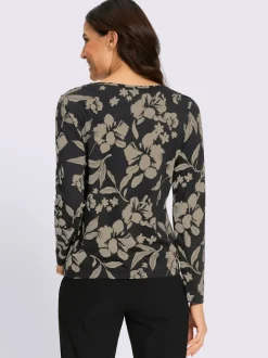 T-shirt à manches longues 50% coton et 50% modal