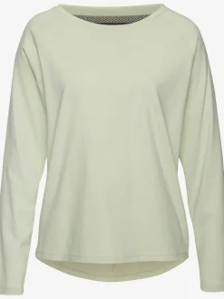 T-shirt à manches longues encolure ronde en coton doux