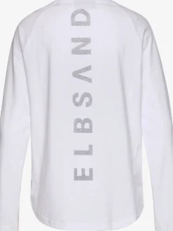 T-shirt à manches longues encolure ronde en coton doux