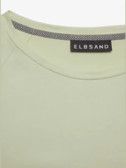T-shirt à manches longues encolure ronde en coton doux