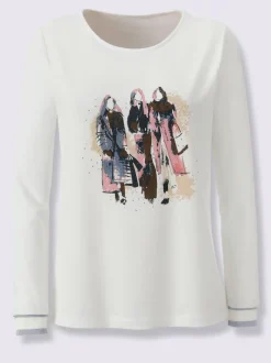 T-shirt à manches longues mélange de cotons agréable