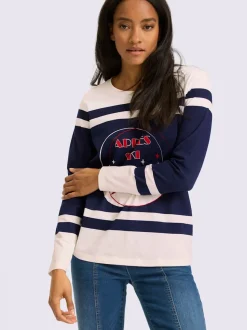 T-shirt à manches longues motif sportif
