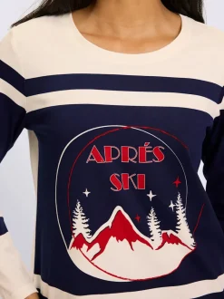 T-shirt à manches longues motif sportif