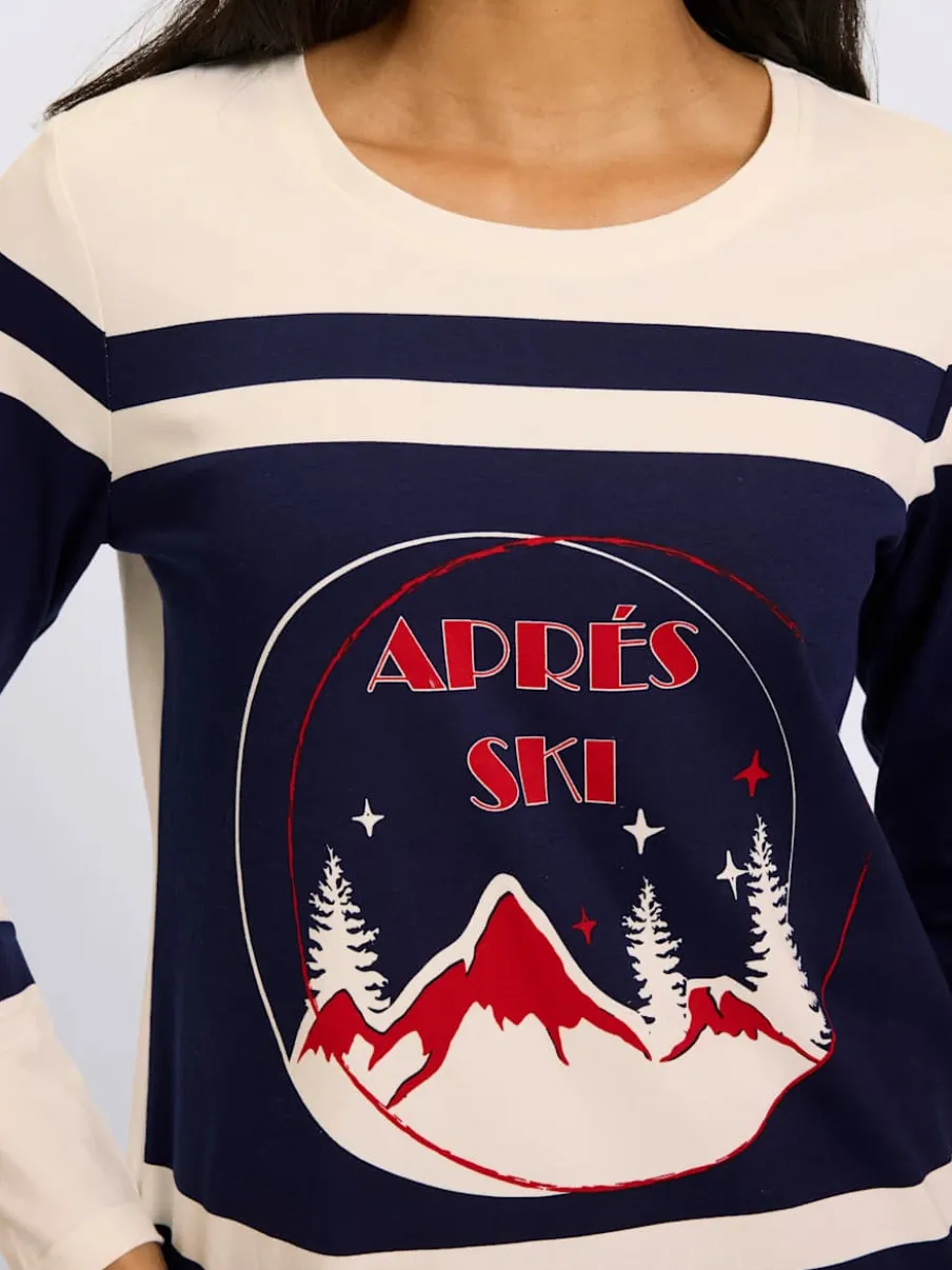 T-shirt à manches longues motif sportif